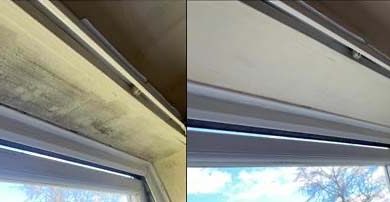 general mould cleaning before after